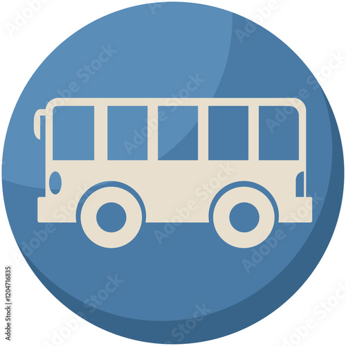 Blue travel icon