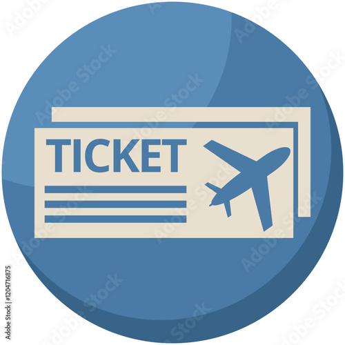 Blue travel icon