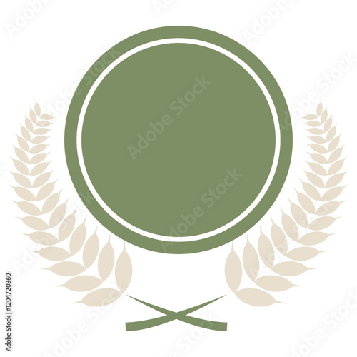 Badge laurel vector