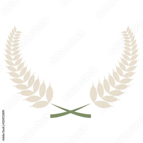 Badge laurel vector