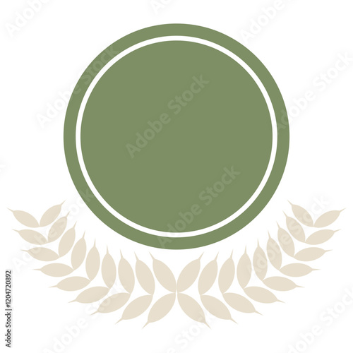 Badge laurel vector