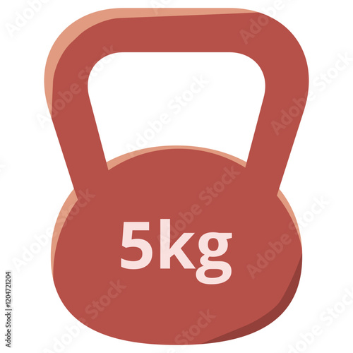 Kettlebell gym tools vector