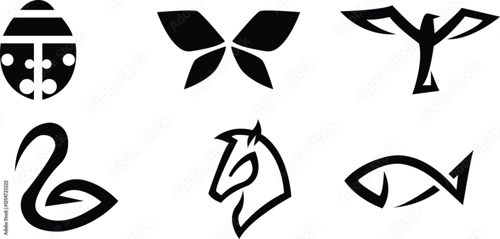 Various logo design set, Collection of logo style, Modern design for printings and graphic, Multiple vectors design Various logo design set, Collection of logo style, Modern design for printings and graphic, Multiple vectors design