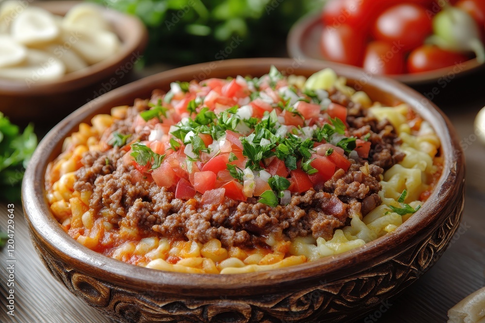 Images of Koshary a traditional and tasty Egyptian dish Images of Koshary a traditional and tasty Egyptian dish