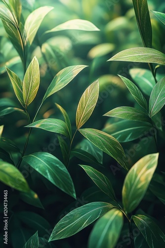 Wallpaper Mural Lush Green Grass Close-up in Soft Diffused Lighting Torontodigital.ca