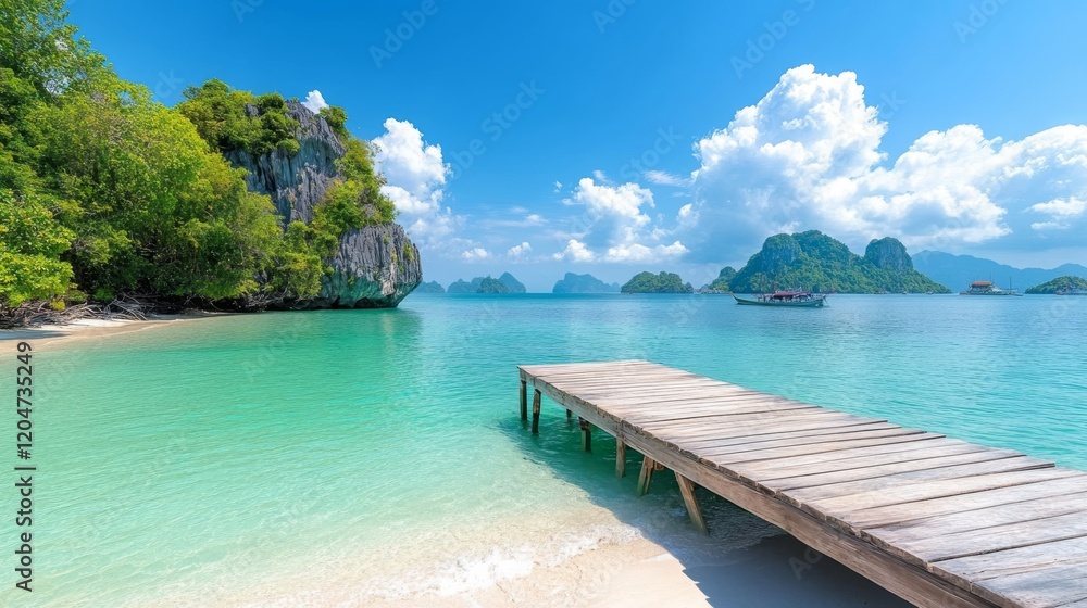 High-resolution photograph of a barren Halong Bay mountain, its rocky surface contrasting beautifully with the clear blue sky.
High-resolution photograph of a barren Halong Bay mountain, its rocky surface contrasting beautifully with the clear blue sky.