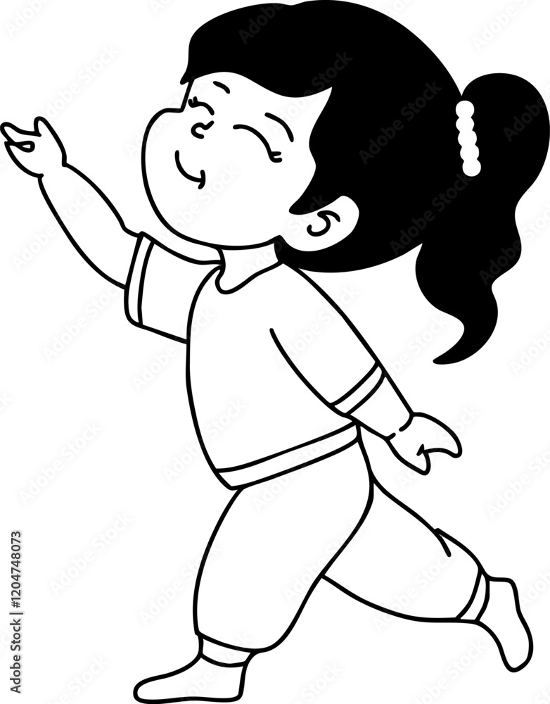 Obraz premium yoga movement vector illustration