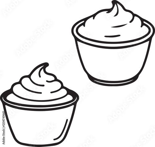 isolated  yogurt cupcake icon, yogurts icon Vector , yogurts Silhouette,color yogurt symbol, yogurt icon set, black yogurt icon, yogurt for logo, yogurt Vector illustration, Vector Graphic, EPS 