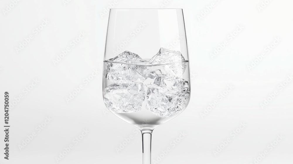 Clear glass of water on a plain background, emphasizing purity and simplicity, ideal for showcasing hydration or beverage themes, perfect for advertising or design use Clear glass of water on a plain background, emphasizing purity and simplicity, ideal for showcasing hydration or beverage themes, perfect for advertising or design use