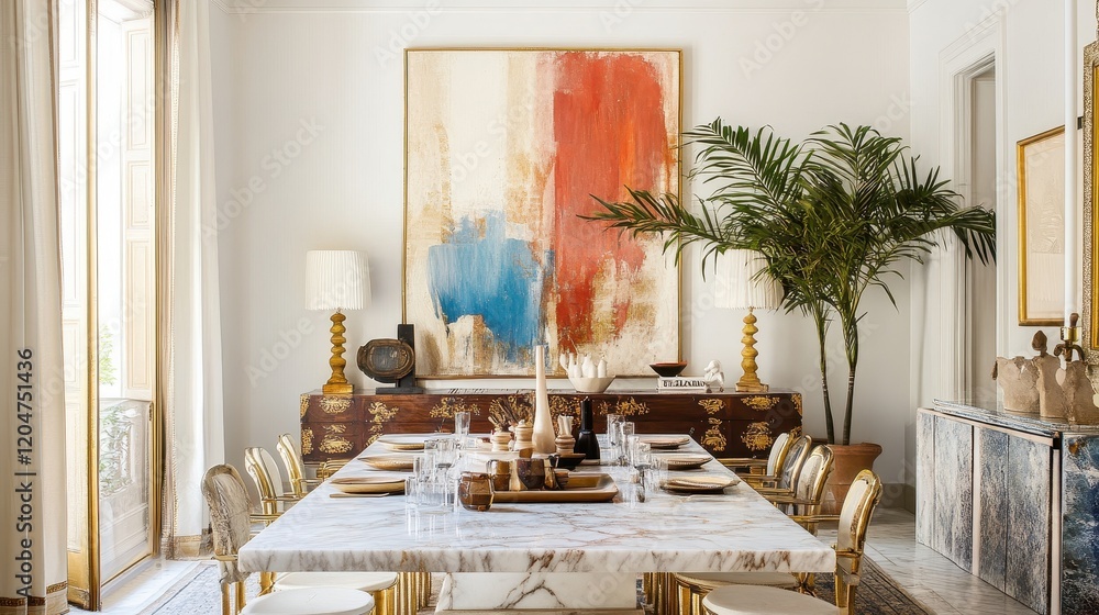 custom made wallpaper toronto digitalA large painting of a red, blue