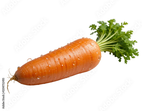 Juicy Orange Carrot with Fresh Greens photo