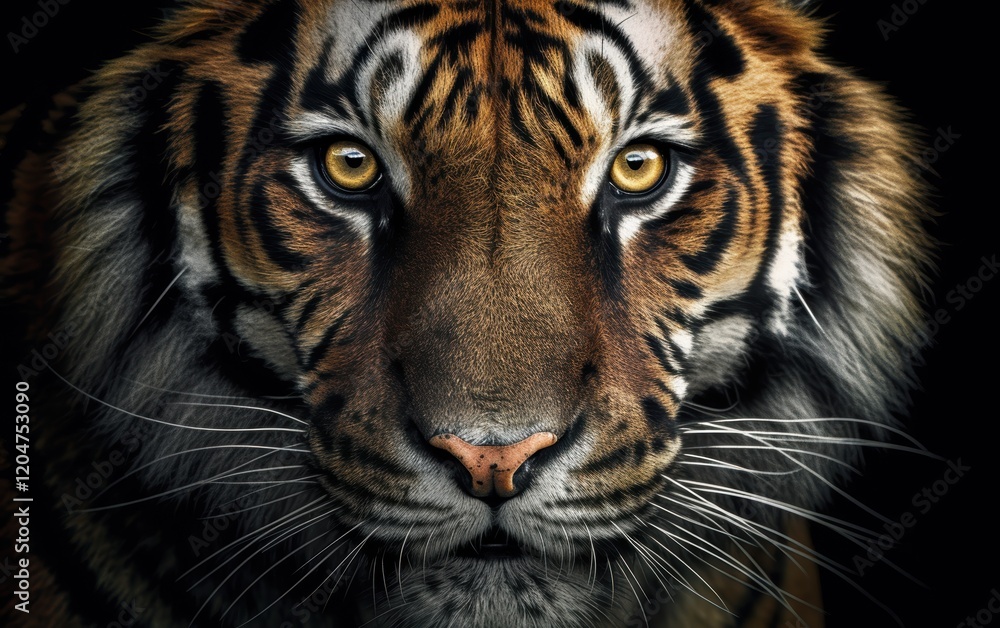 Fototapeta premium Close-up Portrait of a Majestic Tiger