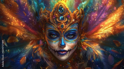 Wallpaper Mural Celebrating culture a close-up of vibrant artistry and festive spirit at the festival Torontodigital.ca