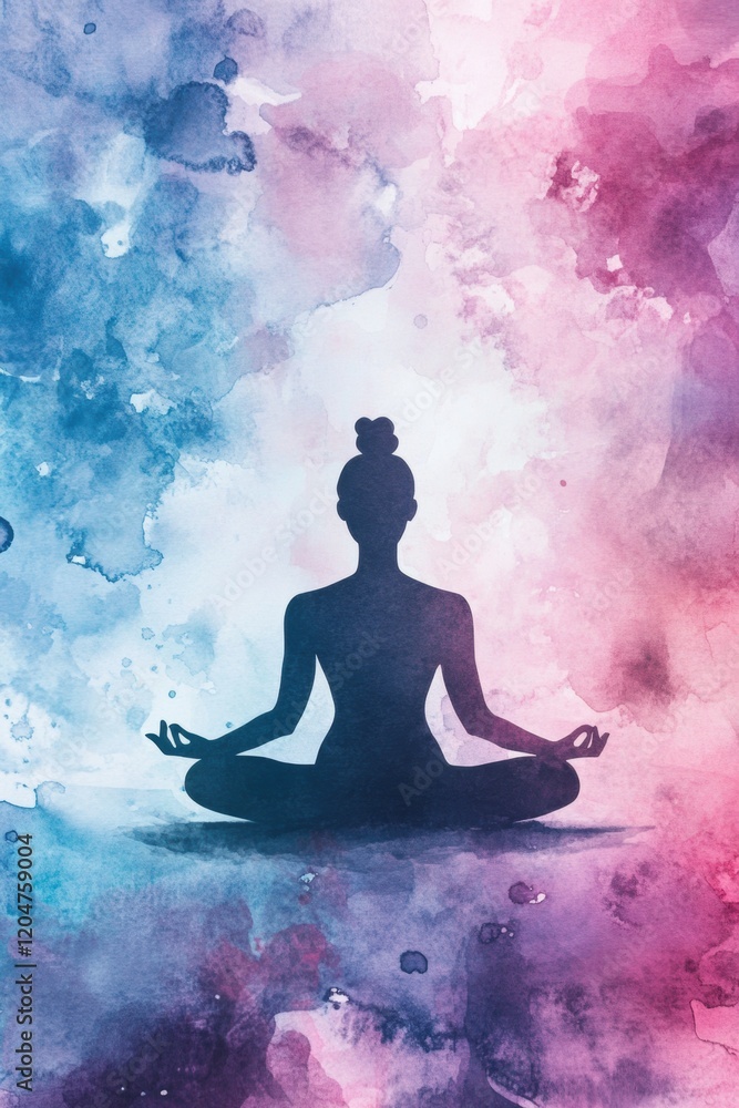 A person is doing medication with tranquil peaceful settings. A person is doing medication with tranquil peaceful settings.