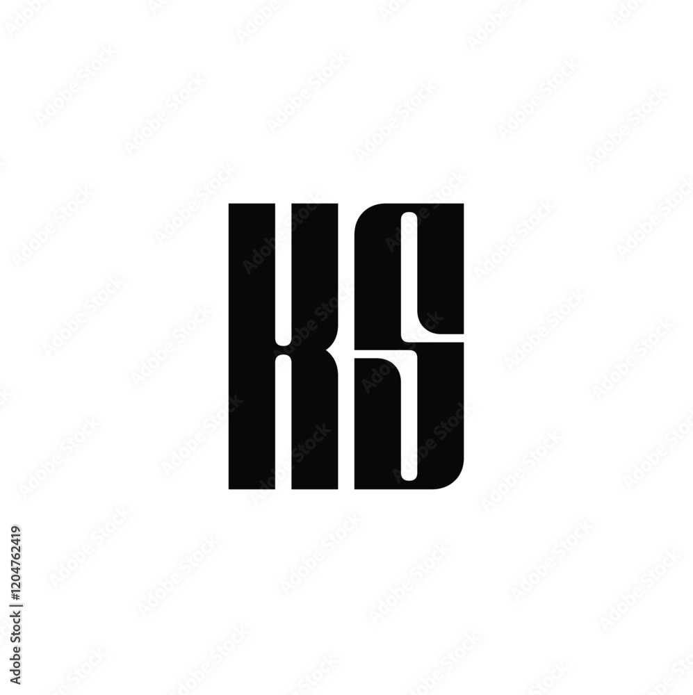 KS monogram logo design letter text name symbol monochrome logotype alphabet character simple logo KS monogram logo design letter text name symbol monochrome logotype alphabet character simple logo