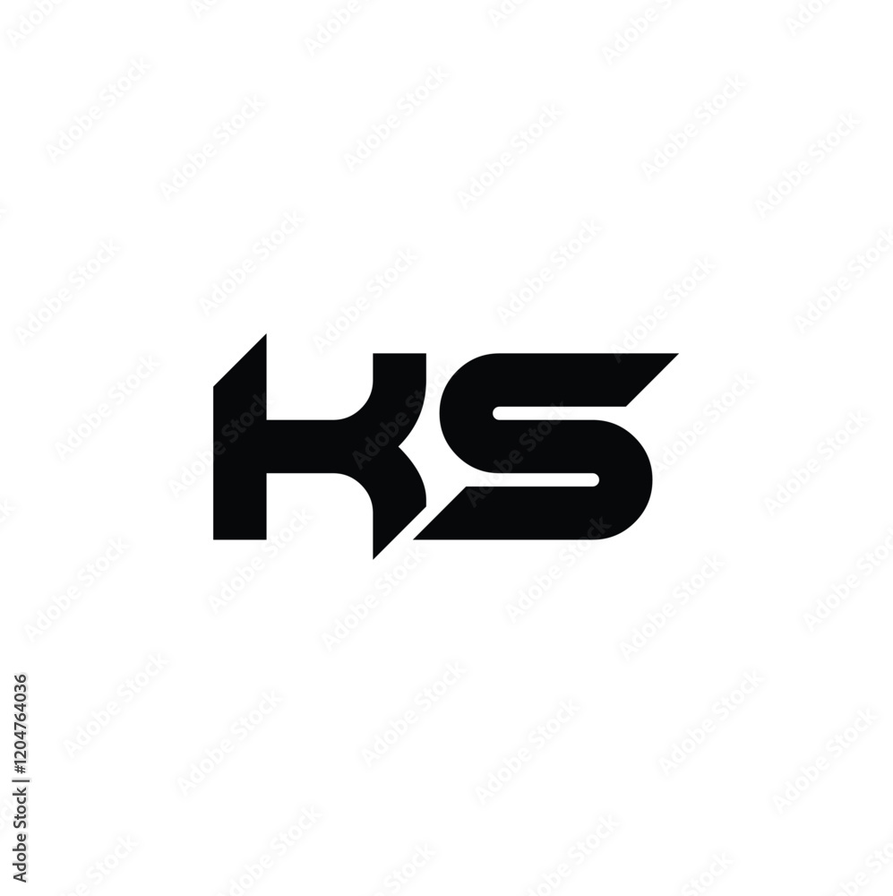 KS monogram logo design letter text name symbol monochrome logotype alphabet character simple logo KS monogram logo design letter text name symbol monochrome logotype alphabet character simple logo