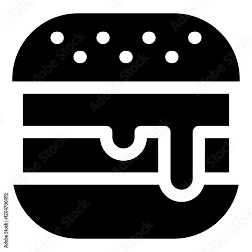 Burger glyph icon