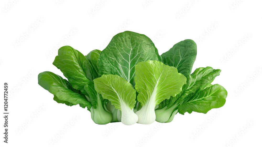 Fresh and vibrant bok choy with vibrant green leaves and smooth white stems. transparent background Fresh and vibrant bok choy with vibrant green leaves and smooth white stems. transparent background