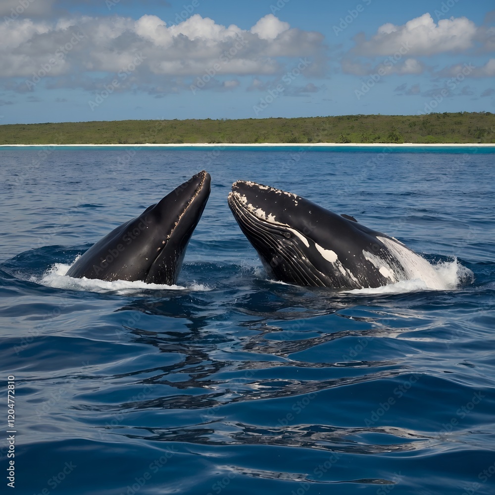Fototapeta premium dolphin jumping out of water