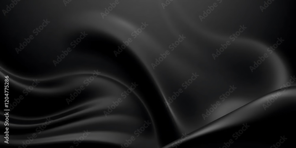 Fototapeta premium Abstract dark background illustration with geometric graphic elements, abstract Illustration. luxurious black line background, Smooth elegant black satin texture abstract background. 
