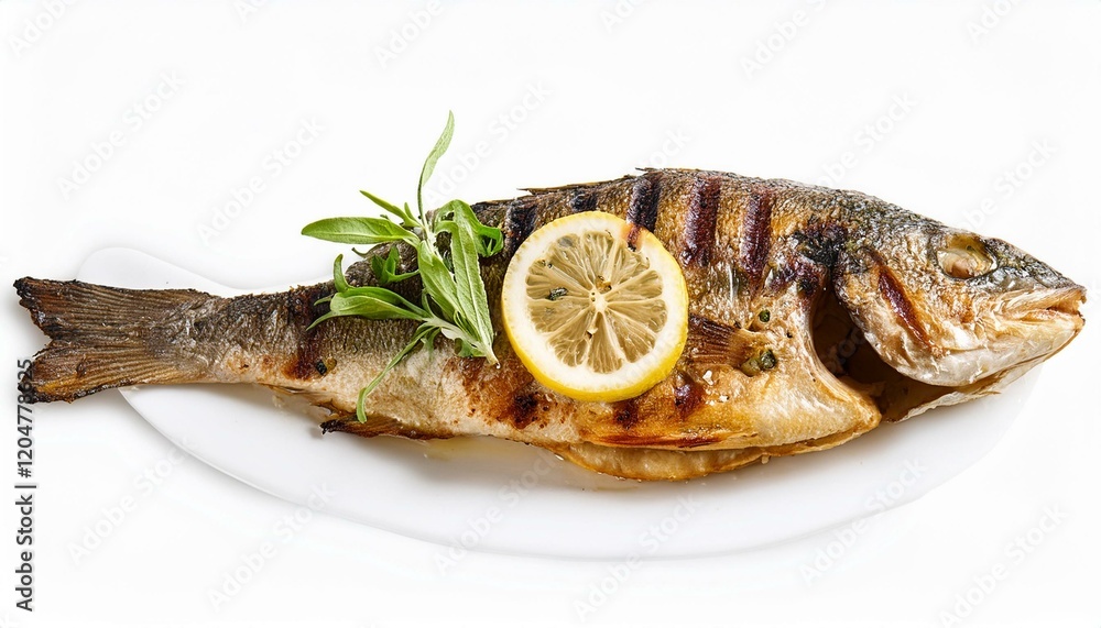 Grilled fish with lemon and herbs Grilled fish with lemon and herbs