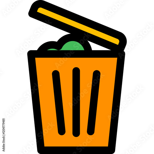 Waste lineal color icon