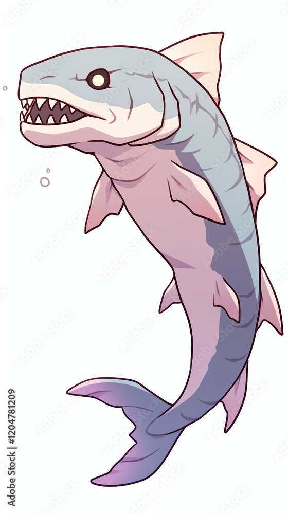 Naklejka premium Majestic Prehistoric Fish Illustration