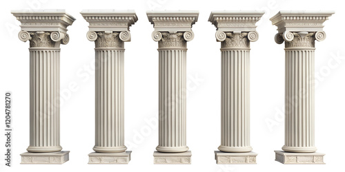  set of greek columns on white background.png