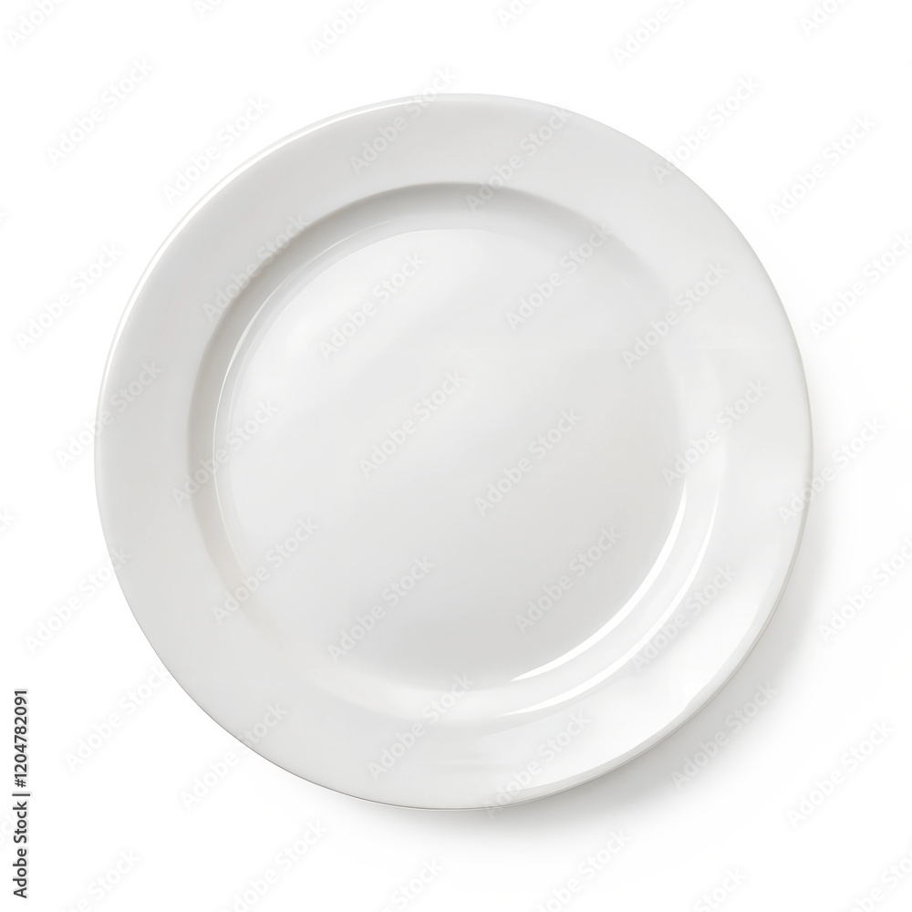 simple round white plate on a white background.png simple round white plate on a white background.png