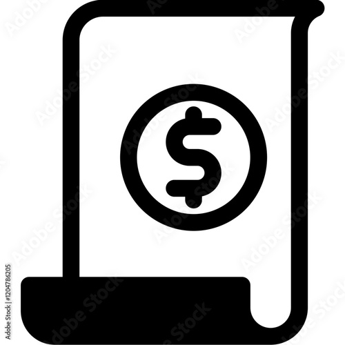 Receipt mixed icon