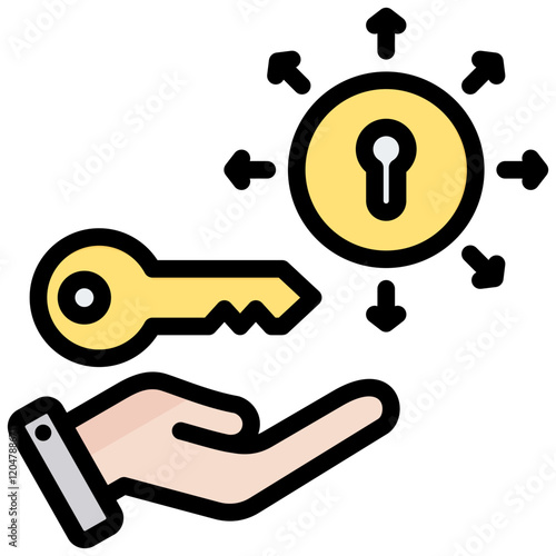 Opportunity Outline Color Icon