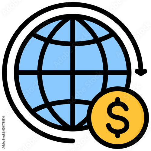 Globalization Outline Color Icon