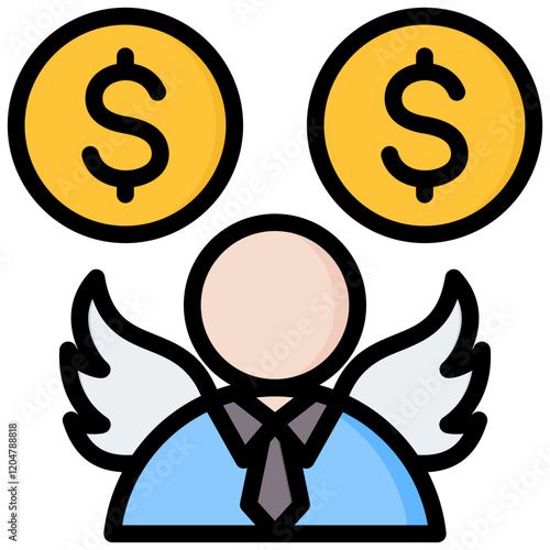 Angel Investor Outline Color Icon