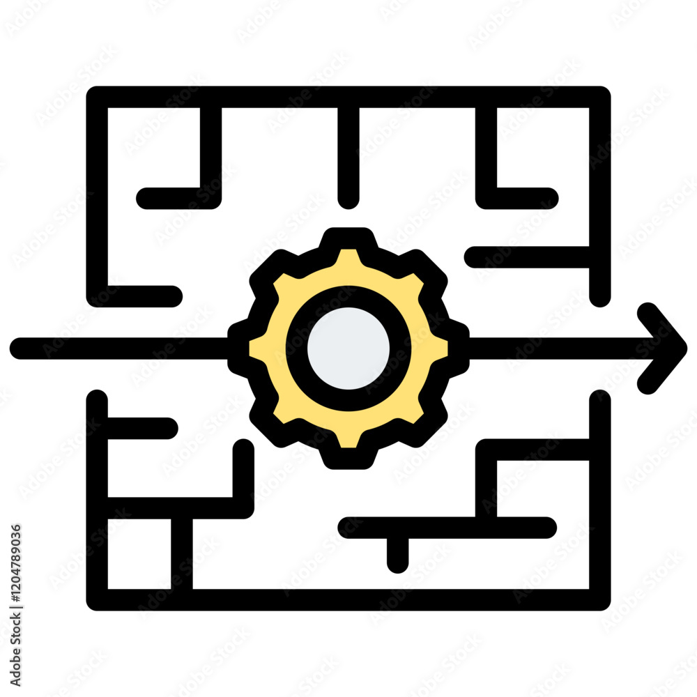 Exit Strategy Outline Color Icon Exit Strategy Outline Color Icon