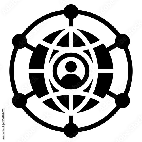 Networking Glyph Icon