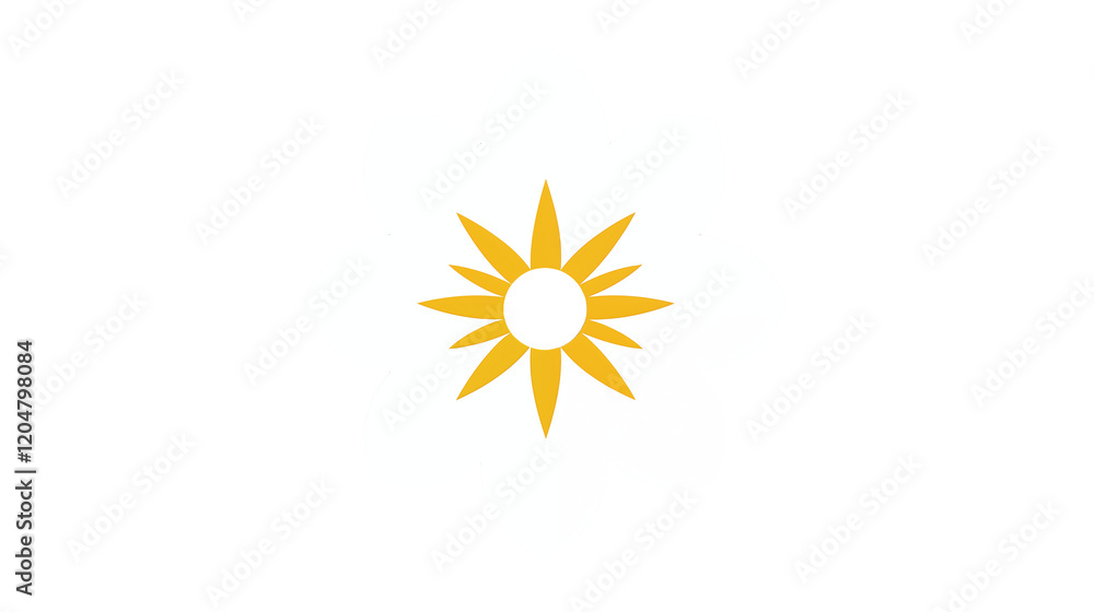 Elegant White and Gold Flower Graphic Design Element for Branding and Decoration Elegant White and Gold Flower Graphic Design Element for Branding and Decoration