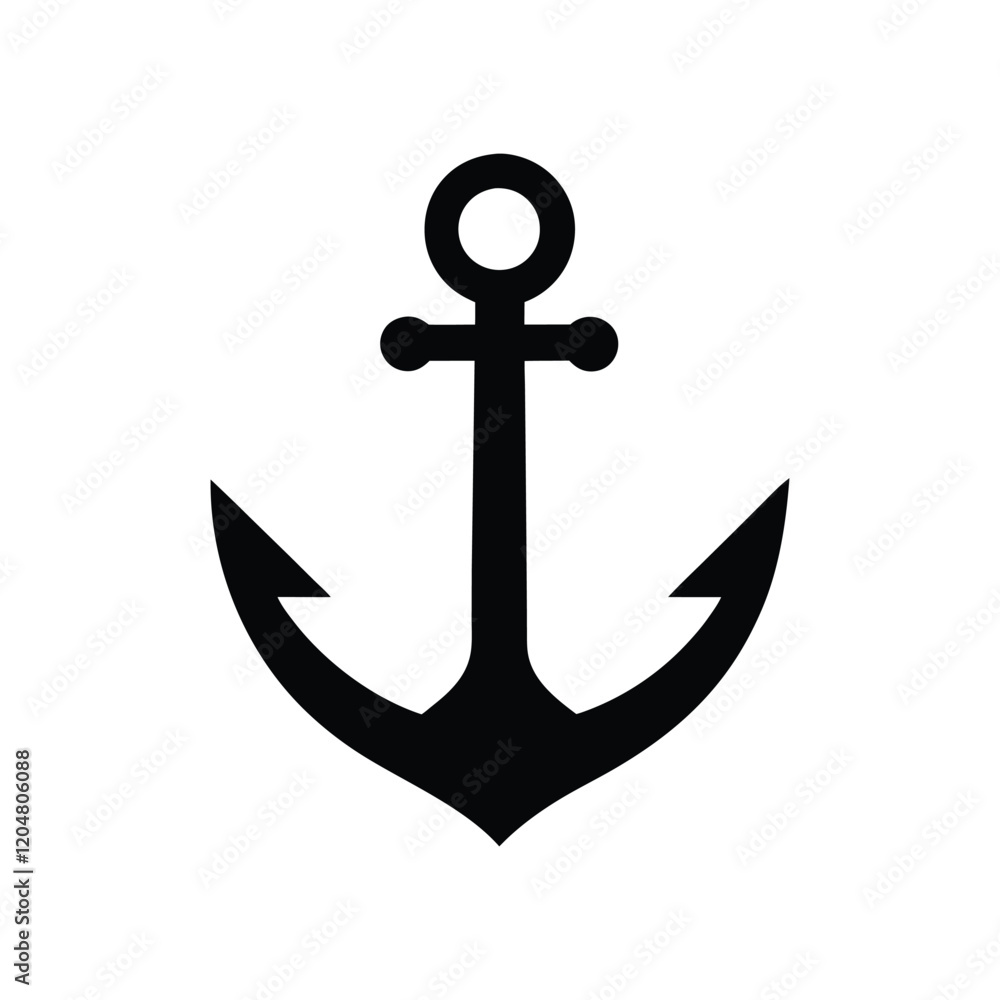 Vector Ship Anchor Logo for Nautical and Sailing Themes Vector Ship Anchor Logo for Nautical and Sailing Themes
