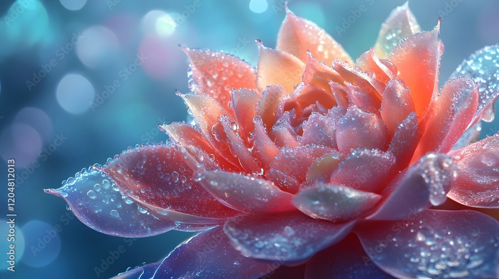 Dew Covered Blossom A Soft Pink Floral Image Dew Covered Blossom A Soft Pink Floral Image