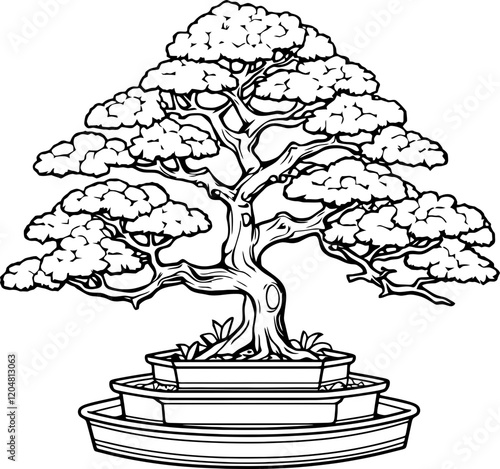 bonsai tree drawing