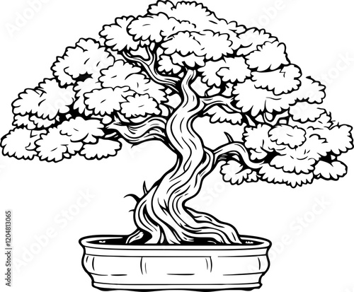 bonsai tree drawing