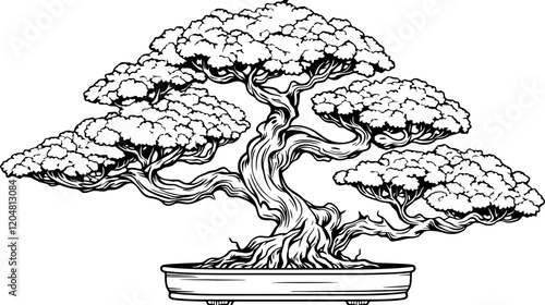 bonsai tree drawing