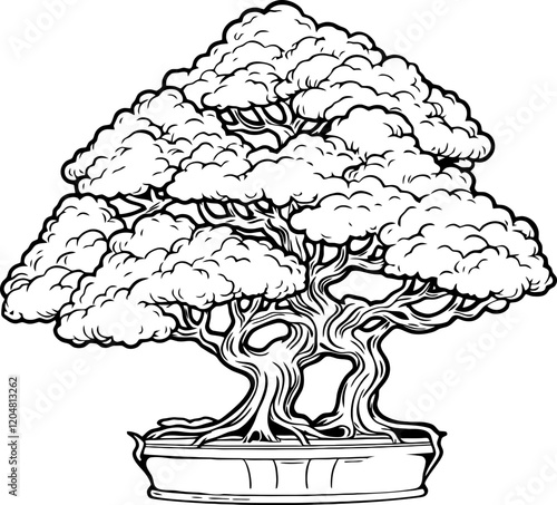 bonsai tree drawing