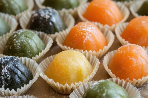 Tri colored Japanese dumplings Sanshoku Dango