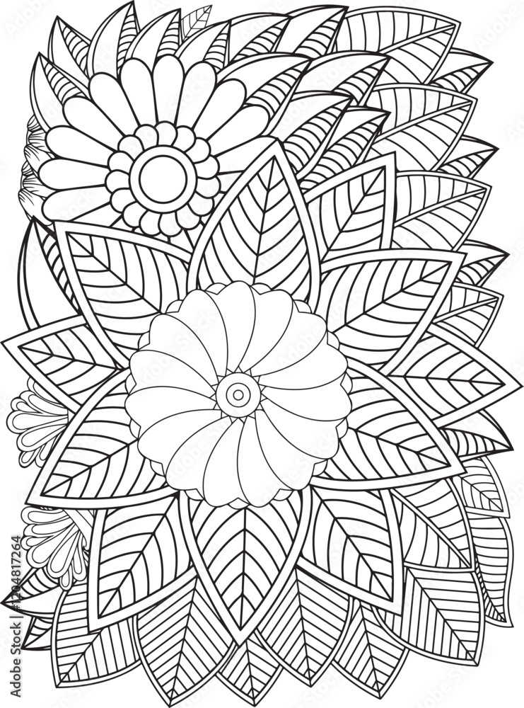 Fototapeta premium Zentangle Coloring Pages -for Adult