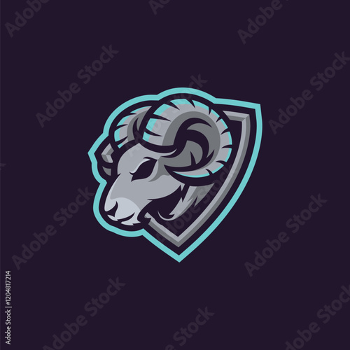 Ram Head Mascot Logo