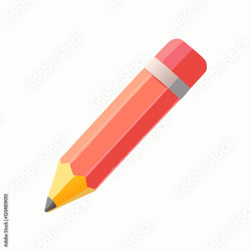 3d Realistic Pencil Icon vector illustration (2)