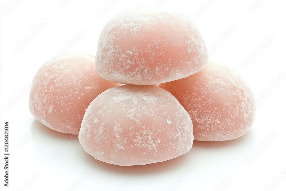 White background mochi dessert White background mochi dessert