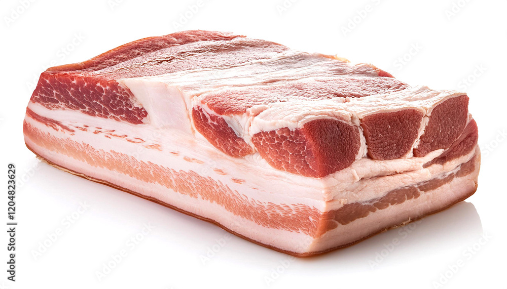 新鮮な生のブロックの豚バラ肉。白背景。(Block of pork belly on white background )
新鮮な生のブロックの豚バラ肉。白背景。(Block of pork belly on white background )