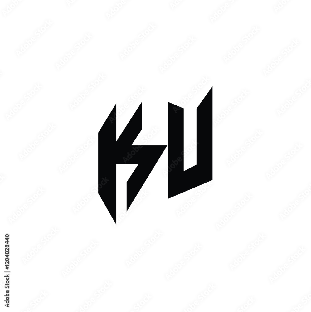 KU monogram logo design letter text name symbol monochrome logotype alphabet character simple logo KU monogram logo design letter text name symbol monochrome logotype alphabet character simple logo