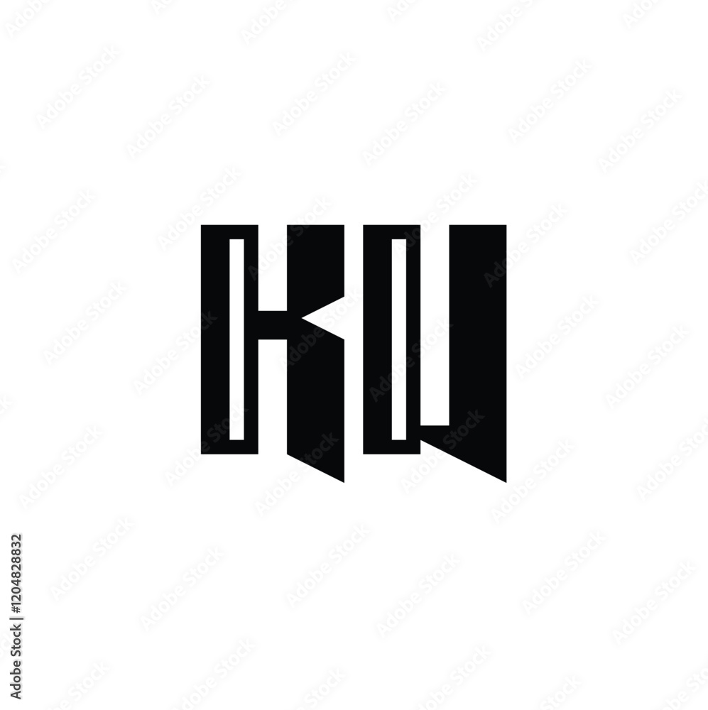KU monogram logo design letter text name symbol monochrome logotype alphabet character simple logo KU monogram logo design letter text name symbol monochrome logotype alphabet character simple logo